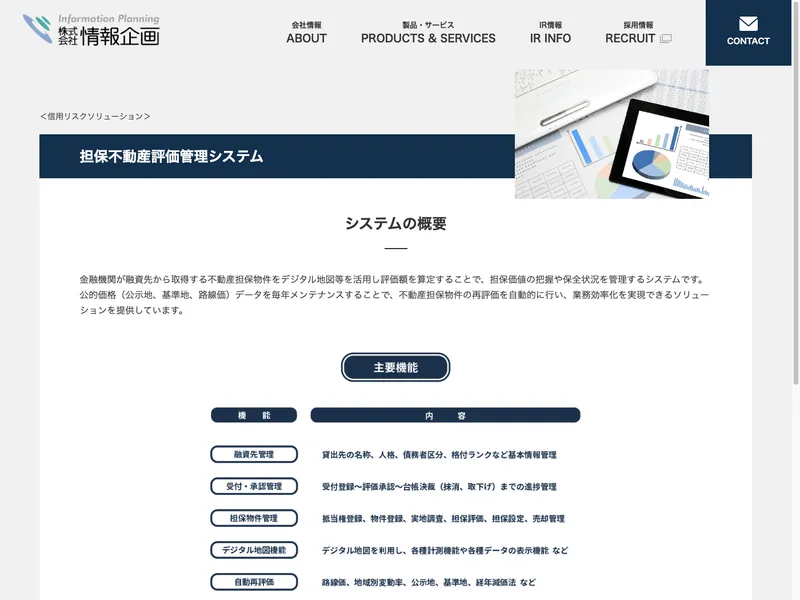 担保不動産評価管理システム