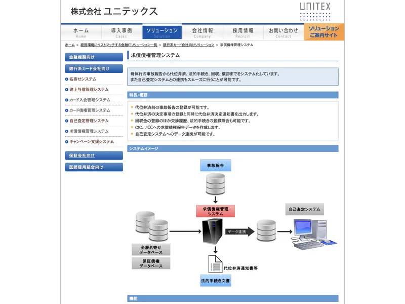 求償債権管理システム